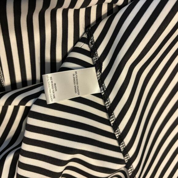 Julian Taylor Women Sleeveless Sheath Dress SZ 14 Striped Yellow Accent NO TIE - Picture 7 of 8